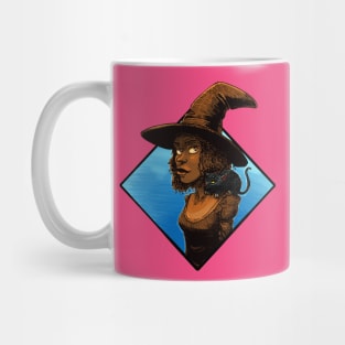 Halloween Witch and familiar Mug